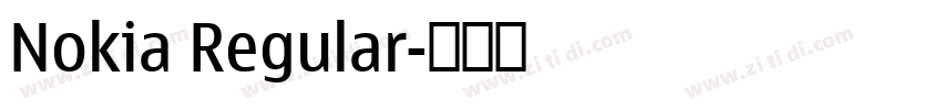 Nokia Regular字体转换 Nokia Regular字体转换